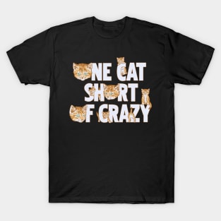 One Cat Short Of Crazy T-Shirt